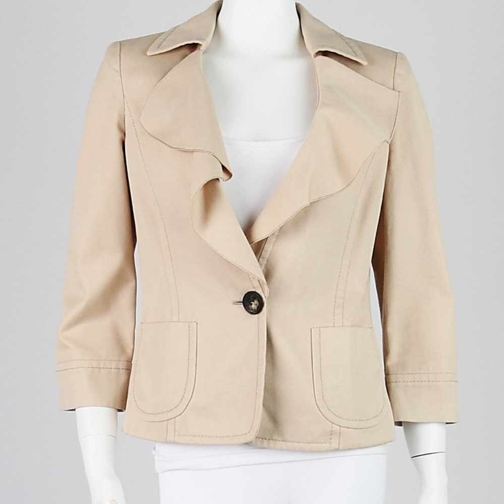 Valentino Roma Beige Riffle Jacket